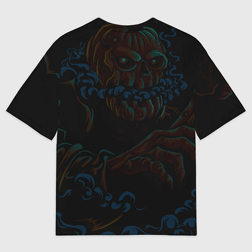 Мужская футболка оверсайз Жуткий Хэллоуин Halloween / 3D-принт – фото 2