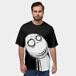 Футболка оверсайз мужская Мемные стикеры - Отчаяние, цвет: 3D-принт — фото 2