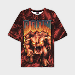 Мужская футболка оверсайз DOS DOOM - Bull demon