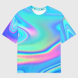 Мужская футболка оверсайз Переливы цветов