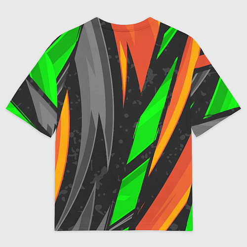 Мужская футболка оверсайз Абстракция / 3D-принт – фото 2