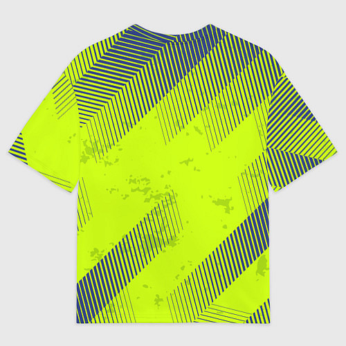 Мужская футболка оверсайз Green sport style / 3D-принт – фото 2