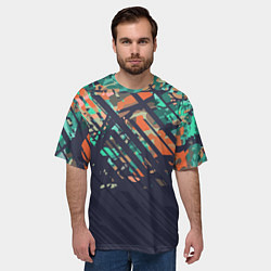 Футболка оверсайз мужская Текстурный камуфляж, цвет: 3D-принт — фото 2