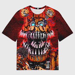 Мужская футболка оверсайз Кошмарный Фредди