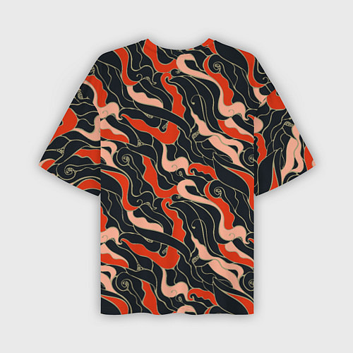 Мужская футболка оверсайз Japanese pattern / 3D-принт – фото 2