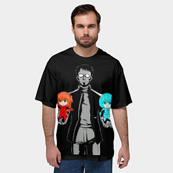 Футболка оверсайз мужская Пора выбирать: Аска или Рей ?, цвет: 3D-принт — фото 2