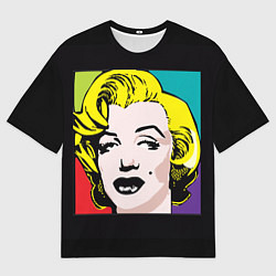 Мужская футболка оверсайз Ретро портрет Мэрилин Монро