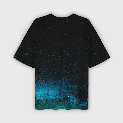 Мужская футболка оверсайз Deep stars / 3D-принт – фото 2