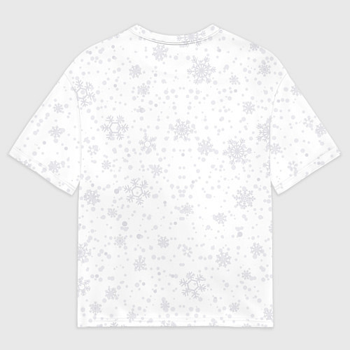 Мужская футболка оверсайз Merry Christmas, cute bunny / 3D-принт – фото 2