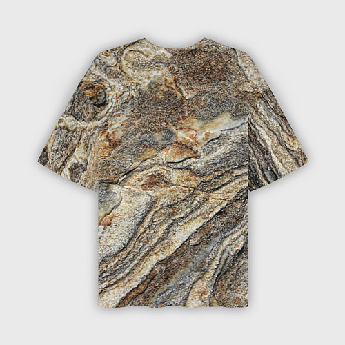 Мужская футболка оверсайз Камень stone / 3D-принт – фото 2