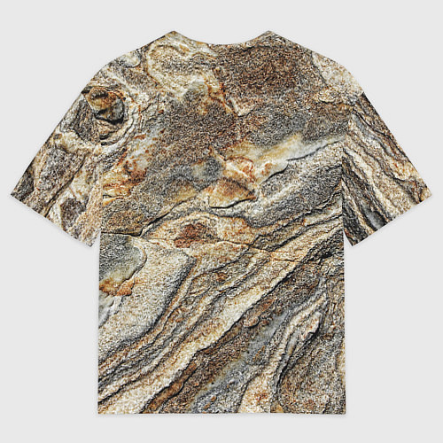 Мужская футболка оверсайз Камень stone / 3D-принт – фото 2