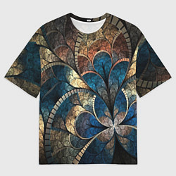 Футболка оверсайз мужская Древний витраж, цвет: 3D-принт