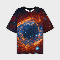 Мужская футболка оверсайз Космическое галактическое око