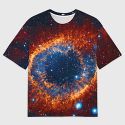 Мужская футболка оверсайз Космическое галактическое око