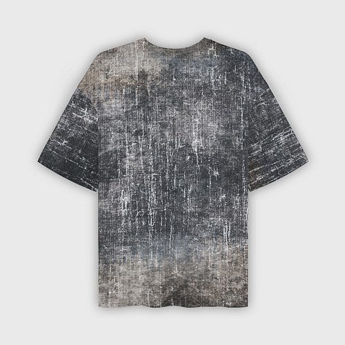 Мужская футболка оверсайз Гантели на гранжевом фоне / 3D-принт – фото 2