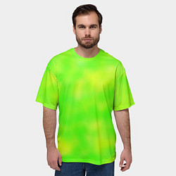 Футболка оверсайз мужская Цвет сочное яблоко, цвет: 3D-принт — фото 2