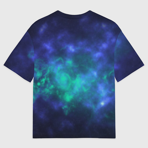 Мужская футболка оверсайз Космический пейзаж во Вселенной / 3D-принт – фото 2