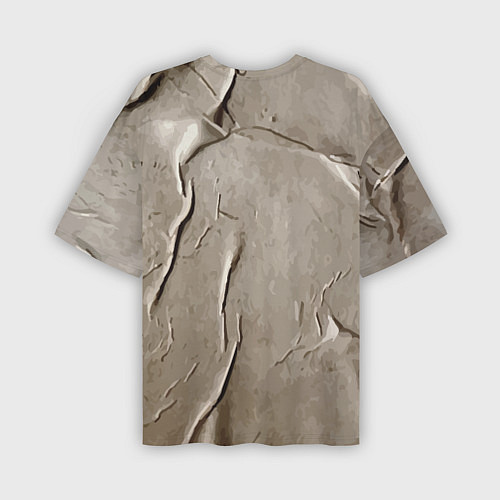 Мужская футболка оверсайз Костлявая рука с перстнем сдавливает туловище / 3D-принт – фото 2
