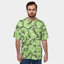 Футболка оверсайз мужская Химия в хаосе, цвет: 3D-принт — фото 2