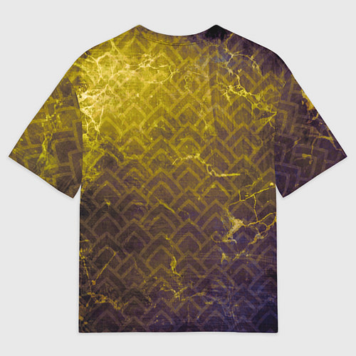Мужская футболка оверсайз Текстура - Old wall / 3D-принт – фото 2
