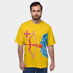 Футболка оверсайз мужская Кировская область - герб, цвет: 3D-принт — фото 2