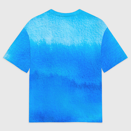 Мужская футболка оверсайз Водяной кролик символ 2023 / 3D-принт – фото 2