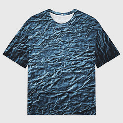 Мужская футболка оверсайз Текстура мятой цветной бумаги