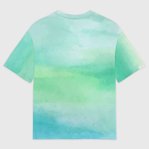 Мужская футболка оверсайз Кот в шляпе на тыкве / 3D-принт – фото 2