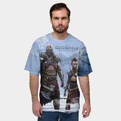 Футболка оверсайз мужская God of war ragnarok-God of War: Рагнарёк, цвет: 3D-принт — фото 2