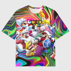 Футболка оверсайз мужская Super Mario - Gaming aesthetics - Collage, цвет: 3D-принт