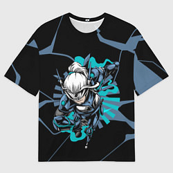 Футболка оверсайз мужская Парящий воин, цвет: 3D-принт