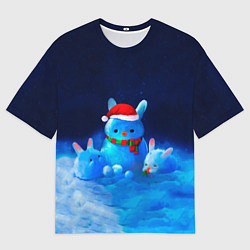 Мужская футболка оверсайз Северный кролик