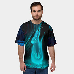 Футболка оверсайз мужская Дух кролика, цвет: 3D-принт — фото 2