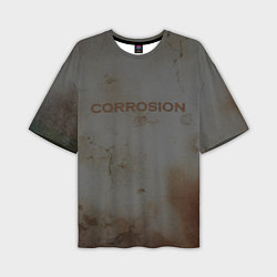 Мужская футболка оверсайз Corrosion - рыжая ржавчина