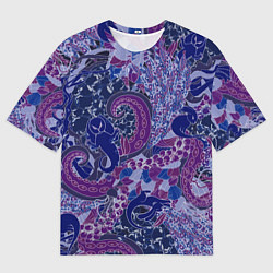 Футболка оверсайз мужская Морской кролик, цвет: 3D-принт