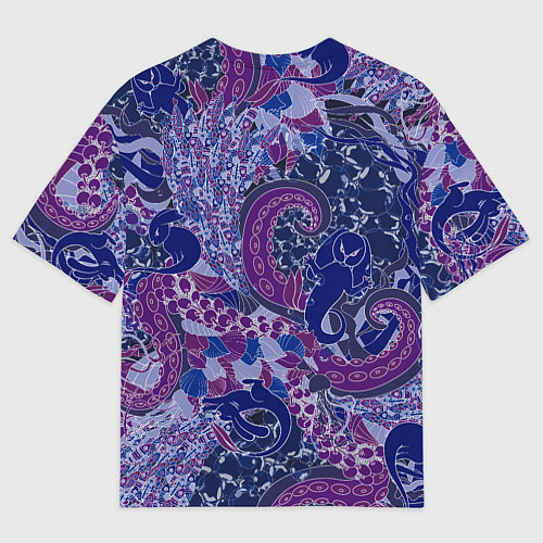 Мужская футболка оверсайз Морской кролик / 3D-принт – фото 2