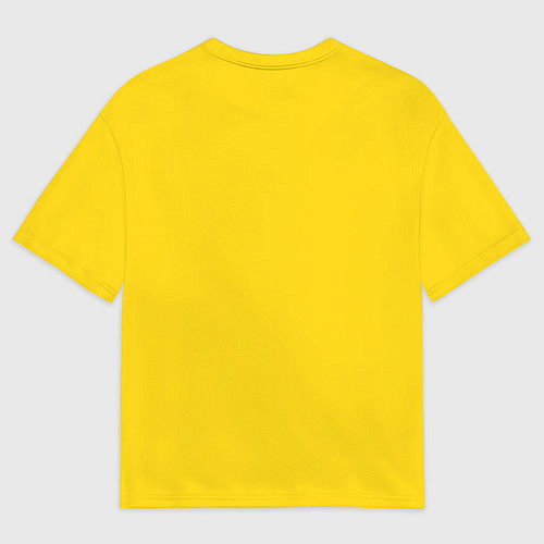 Мужская футболка оверсайз Весёлый смайлик дразнится / 3D-принт – фото 2