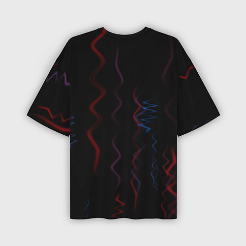 Мужская футболка оверсайз Абстрактные спирали РНК / 3D-принт – фото 2
