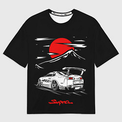 Футболка оверсайз мужская Тойота супра - JDM Style, цвет: 3D-принт