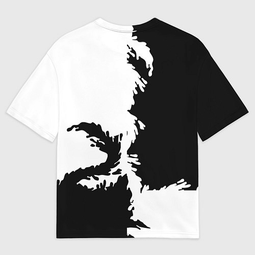 Мужская футболка оверсайз Символ 2023 года зайка / 3D-принт – фото 2