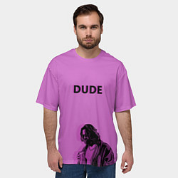 Футболка оверсайз мужская Большой Лебовски DUDE, цвет: 3D-принт — фото 2