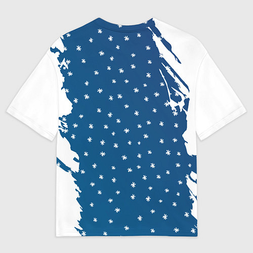 Мужская футболка оверсайз Кролик и гирлянда - 2023 / 3D-принт – фото 2