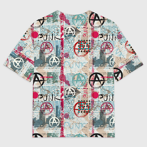 Мужская футболка оверсайз Анархия и панки / 3D-принт – фото 2