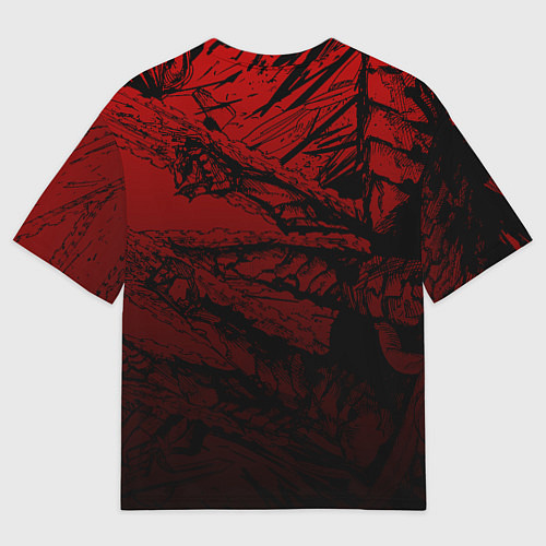 Мужская футболка оверсайз Пауэр : Человек-бензопила / 3D-принт – фото 2