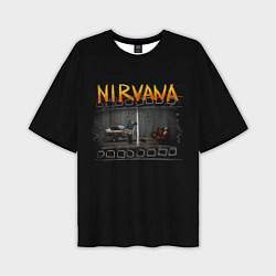 Мужская футболка оверсайз Nirvana отрывок