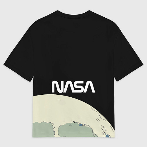 Мужская футболка оверсайз NASA - Help! Astronaut - Joke / 3D-принт – фото 2
