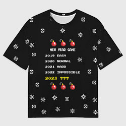 Футболка оверсайз мужская New Year Game, цвет: 3D-принт