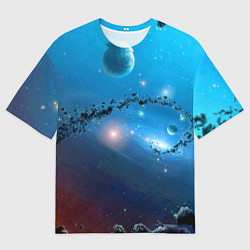 Мужская футболка оверсайз Бесконечное космическое пространство - Nasa