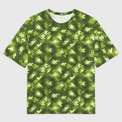 Мужская футболка оверсайз Милитари Чешуя
