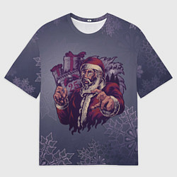 Футболка оверсайз мужская Сборы к Новому году, цвет: 3D-принт